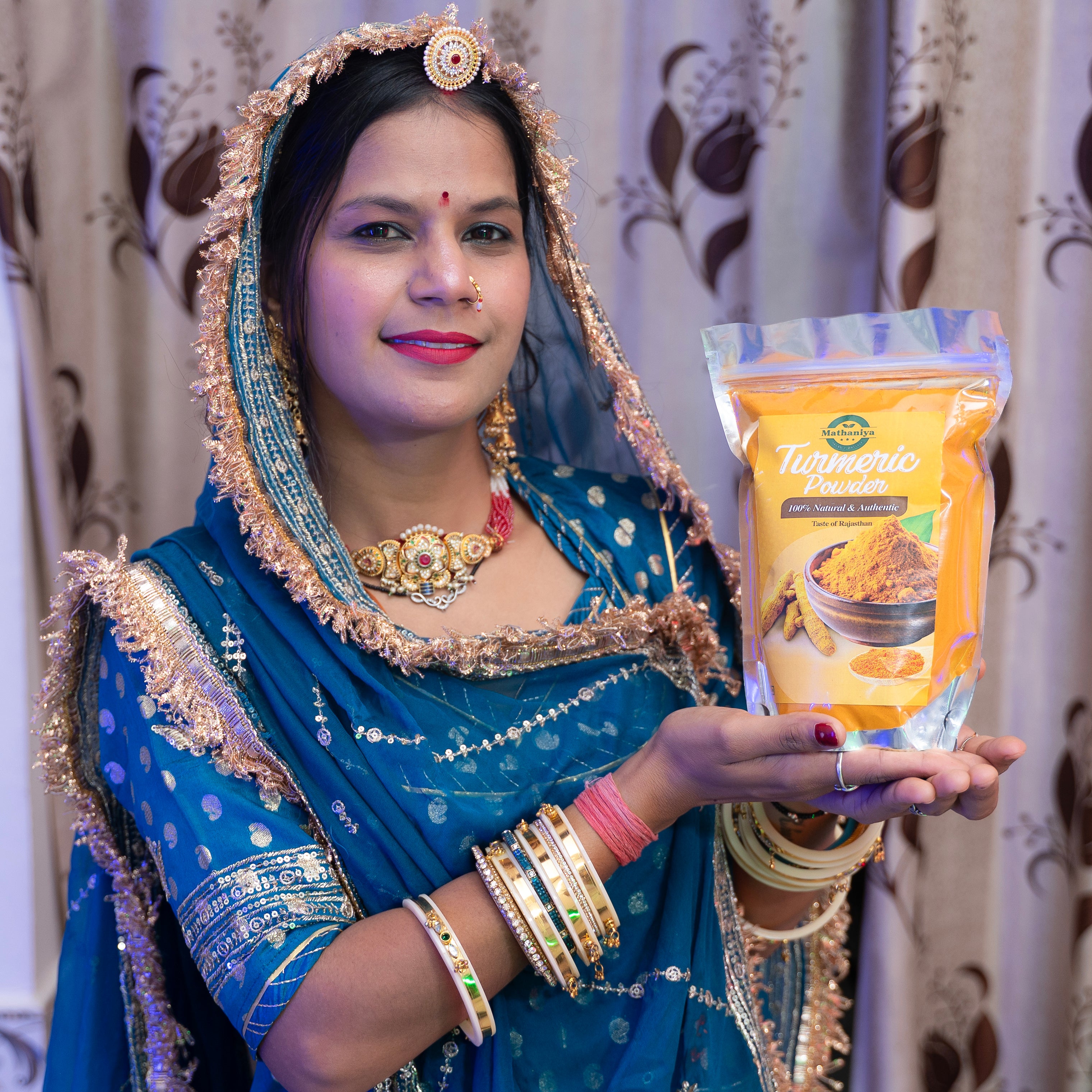 Turmeric Powder (हल्दी पाउडर) 100% Natural Mathaniya Organic Taste of Rajasthan