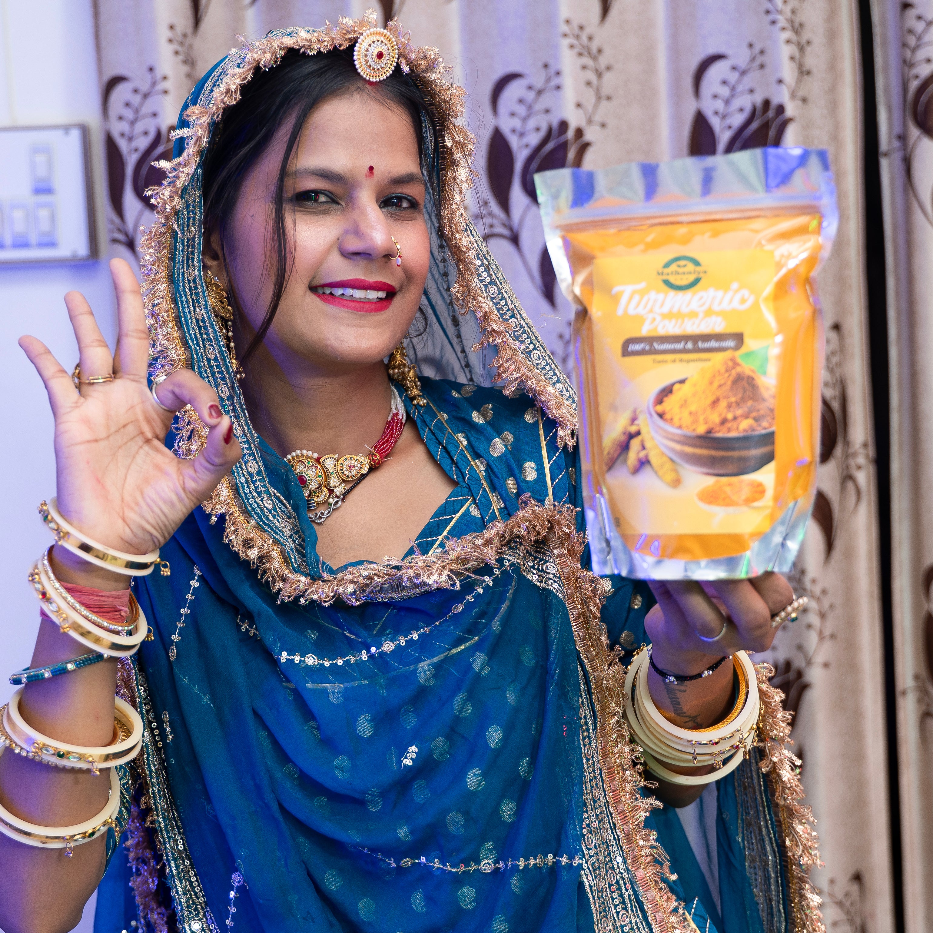 Turmeric Powder (हल्दी पाउडर) 100% Natural Mathaniya Organic Taste of Rajasthan