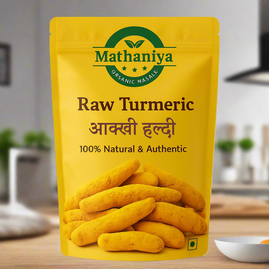 Mathaniya Raw Turmeric 100% Natural Haldi Roots Authentic Indian Spice