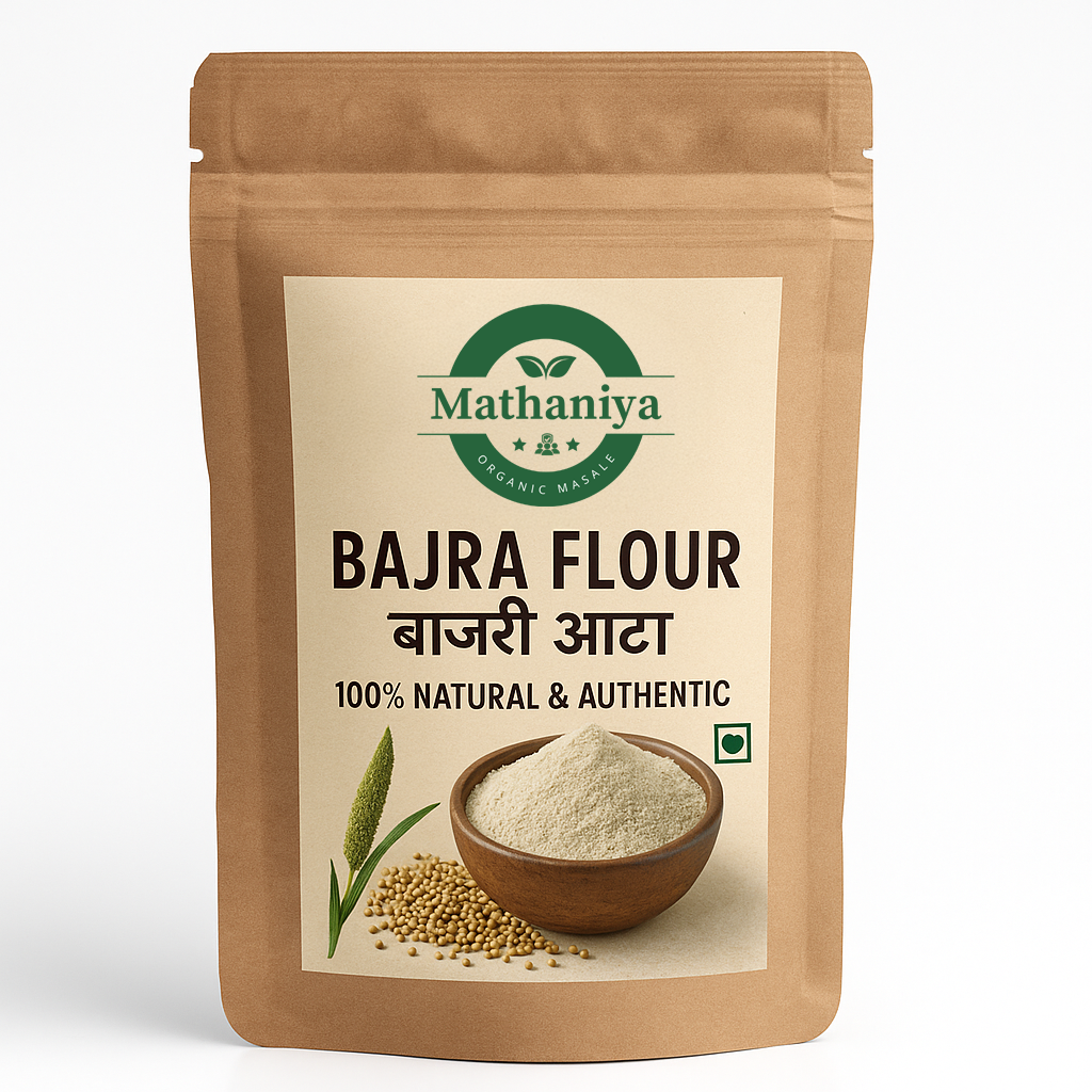 Bajra Flour (Bajri Aata) 100% Natural & Authentic Mathaniya Organic