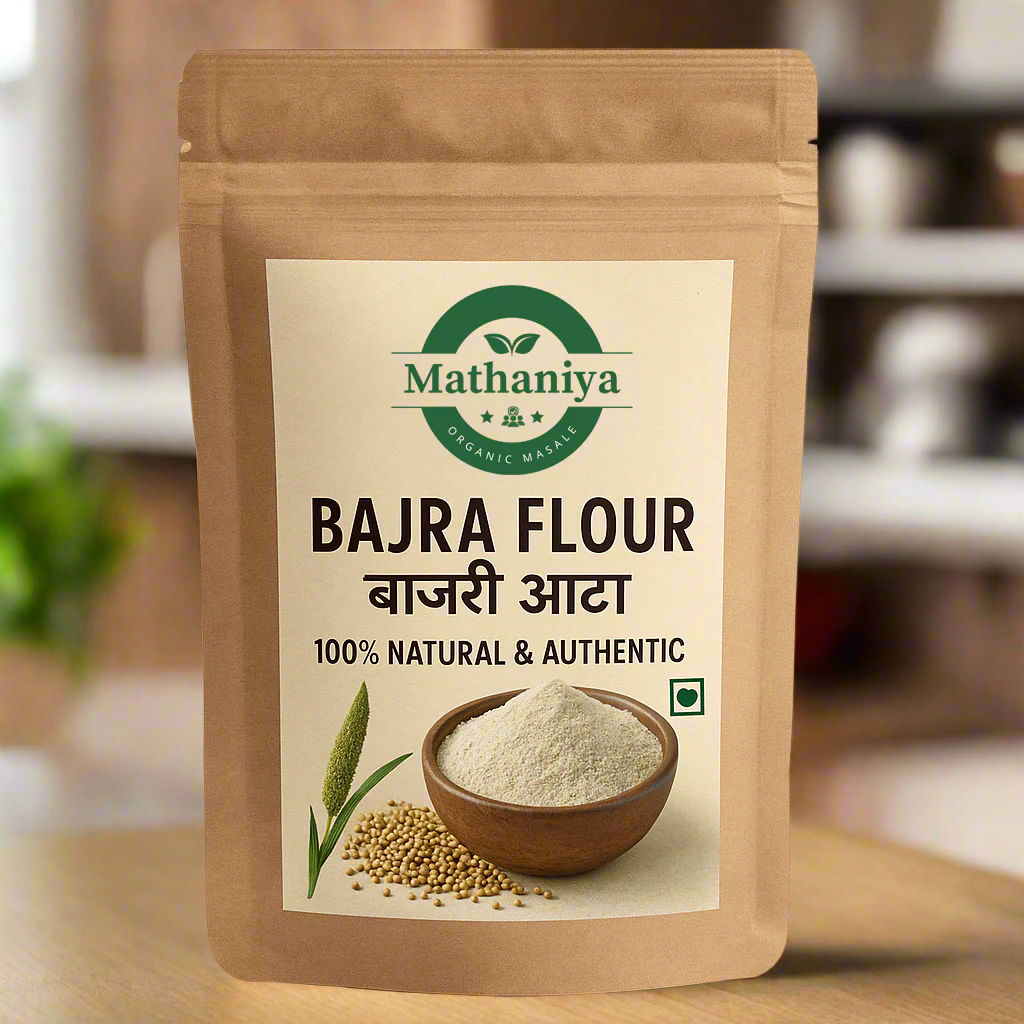 Bajra Flour (Bajri Aata) 100% Natural & Authentic Mathaniya Organic