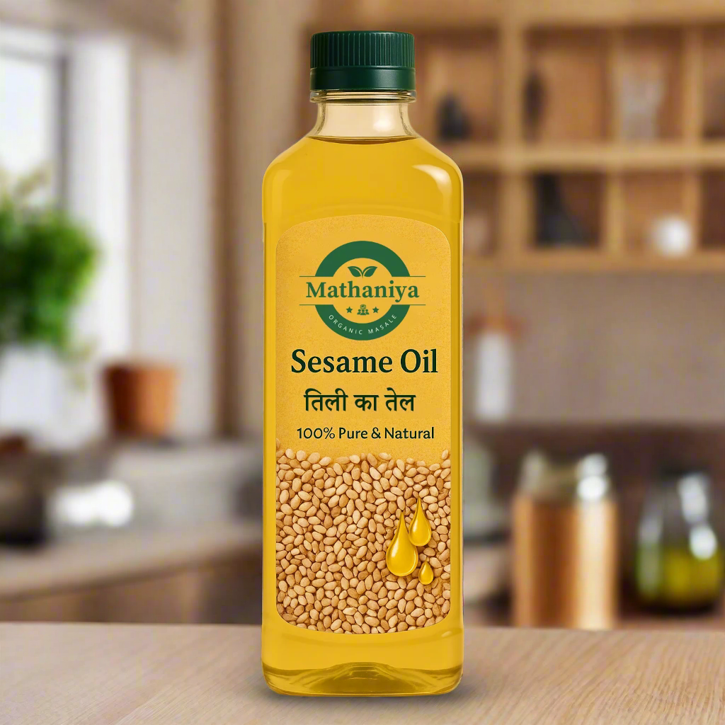Sesame Oil (तिल का तेल) 100% Pure & Natural Mathaniya Organic