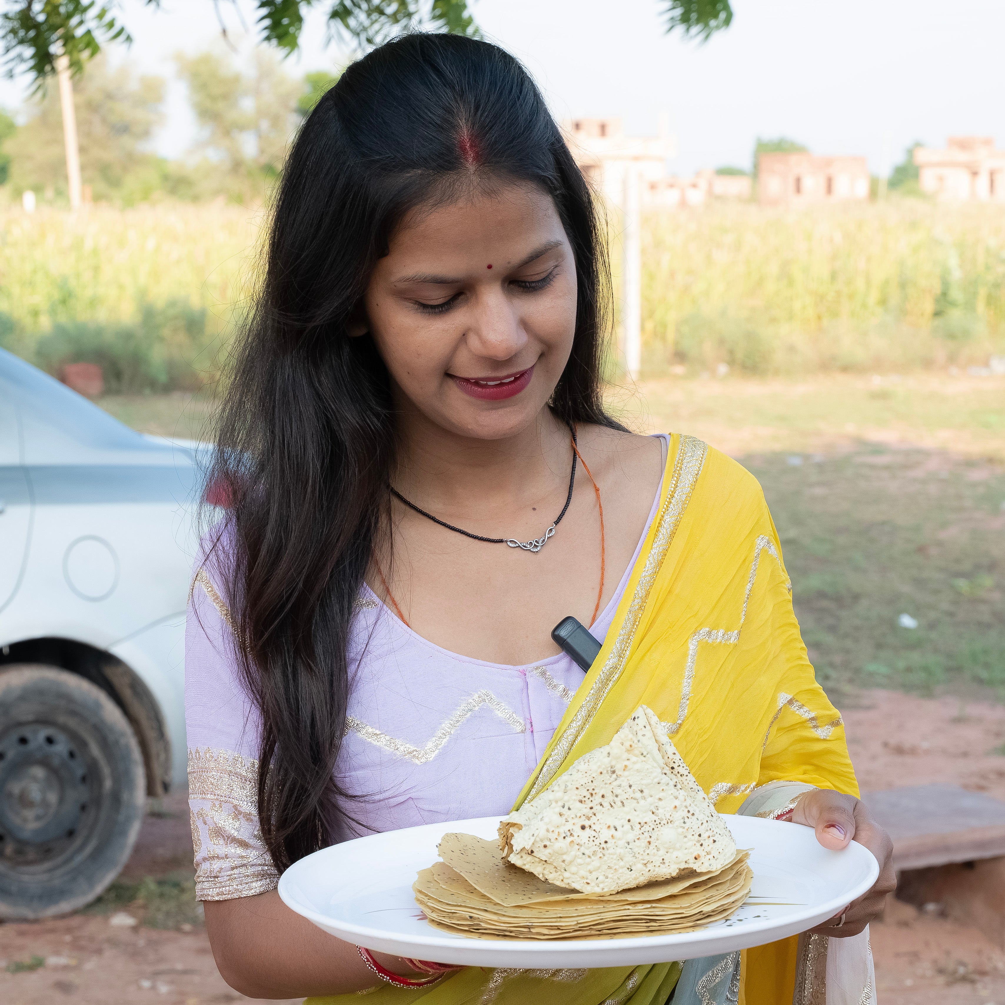 Chana Masala Papad  Spicy & Crispy  Rajasthani Style  Mathaniya Organic Masale