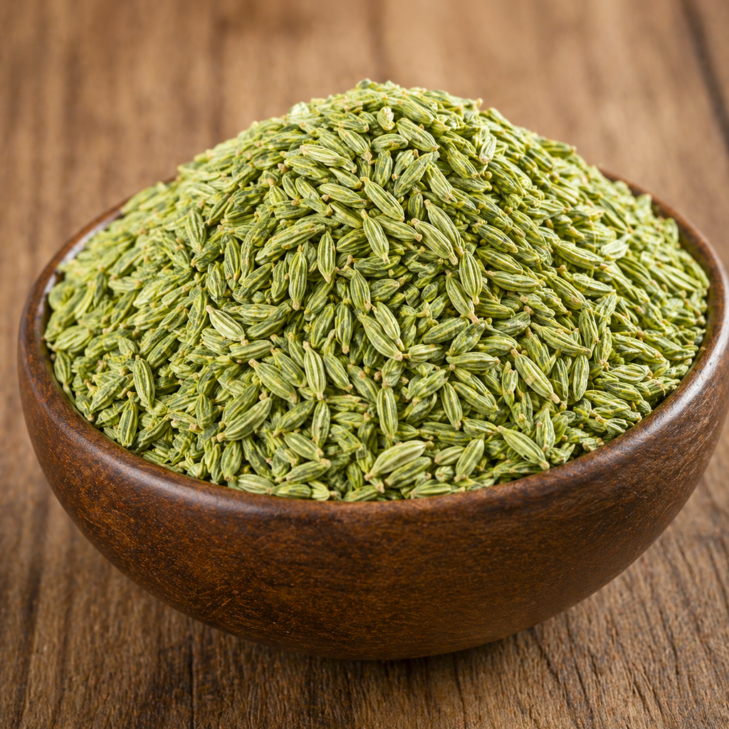 Premium Green Fennel Seeds (सौंफ / Saunf) – Fresh, Aromatic & Natural Mouth Freshener