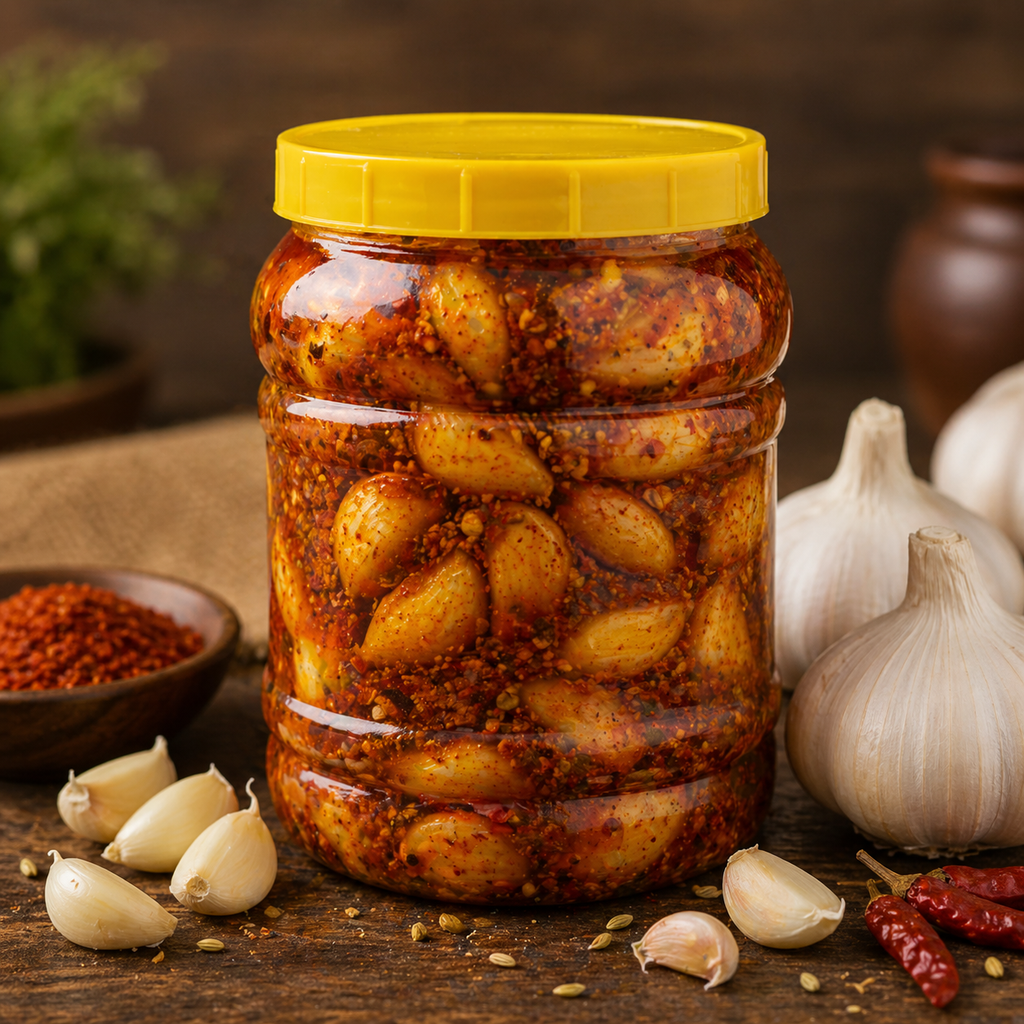 Lahsun Ka Achar (Garlic Pickle) – Homemade Spicy & Traditional Taste