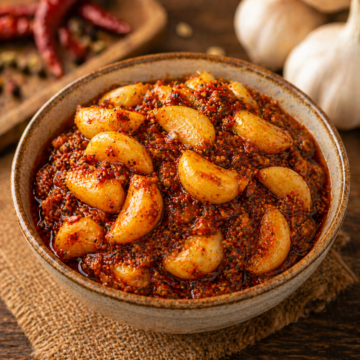 Lahsun Ka Achar (Garlic Pickle) – Homemade Spicy & Traditional Taste