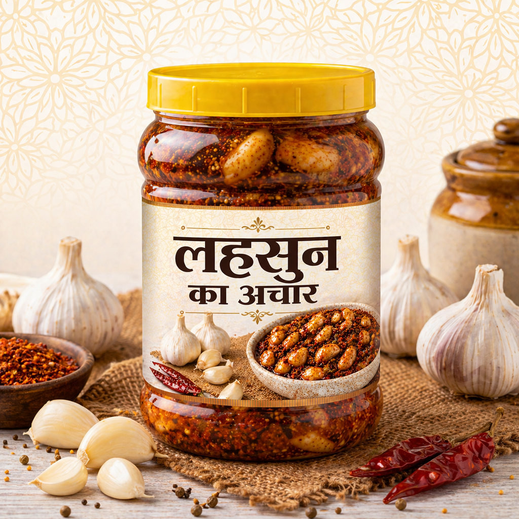 Lahsun Ka Achar (Garlic Pickle) – Homemade Spicy & Traditional Taste