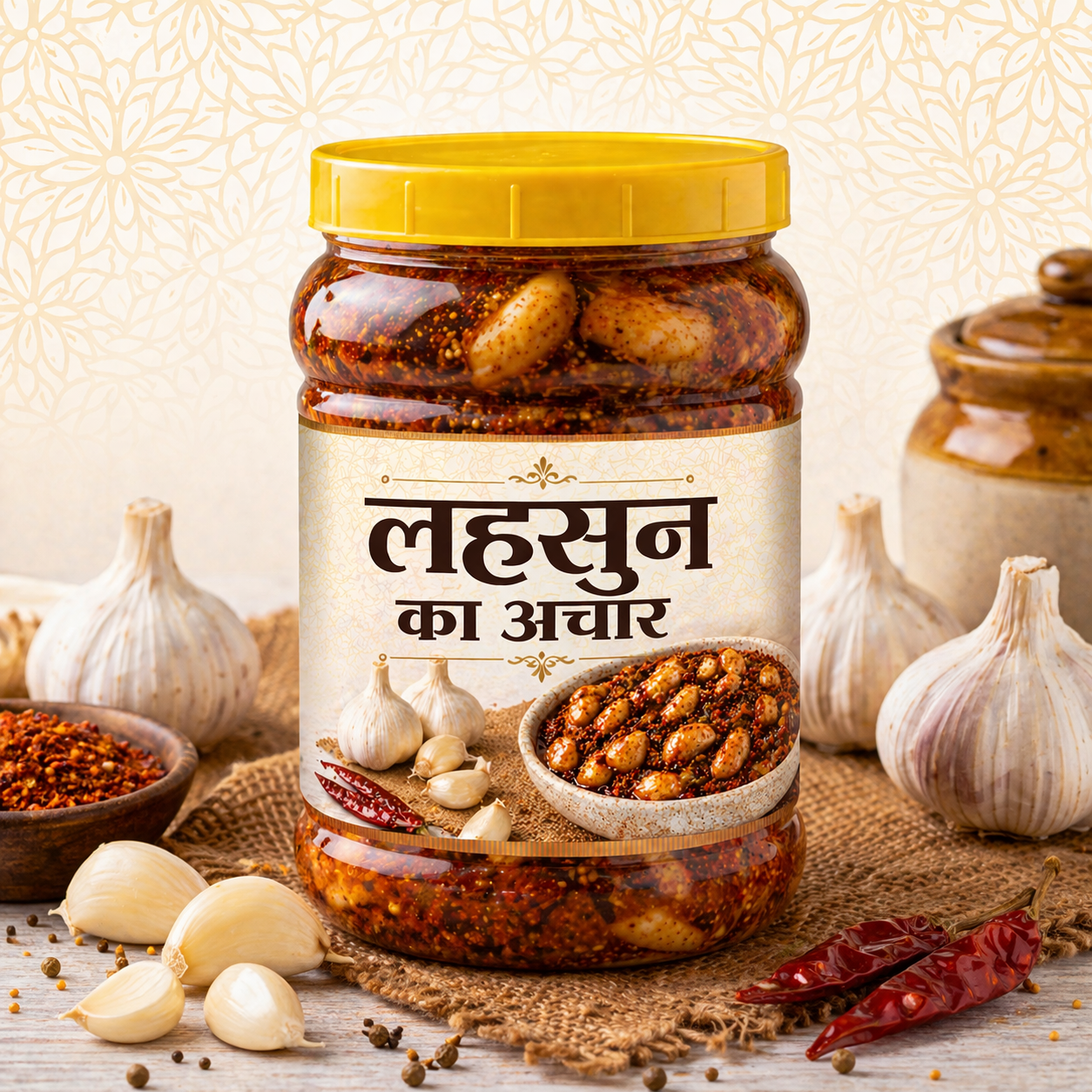 Lahsun Ka Achar (Garlic Pickle) – Homemade Spicy & Traditional Taste