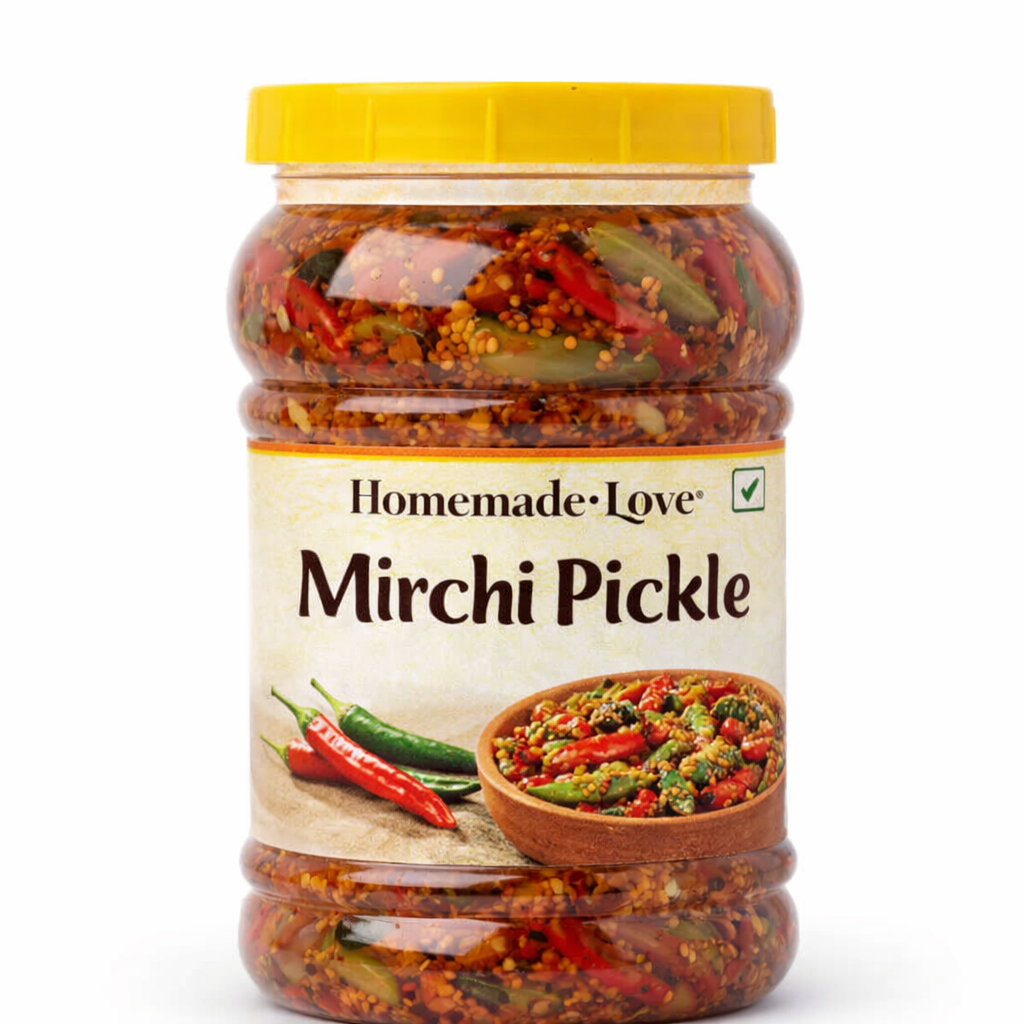 Homemade Hari Mirchi Pickle | Traditional Indian Green Chilli Achar