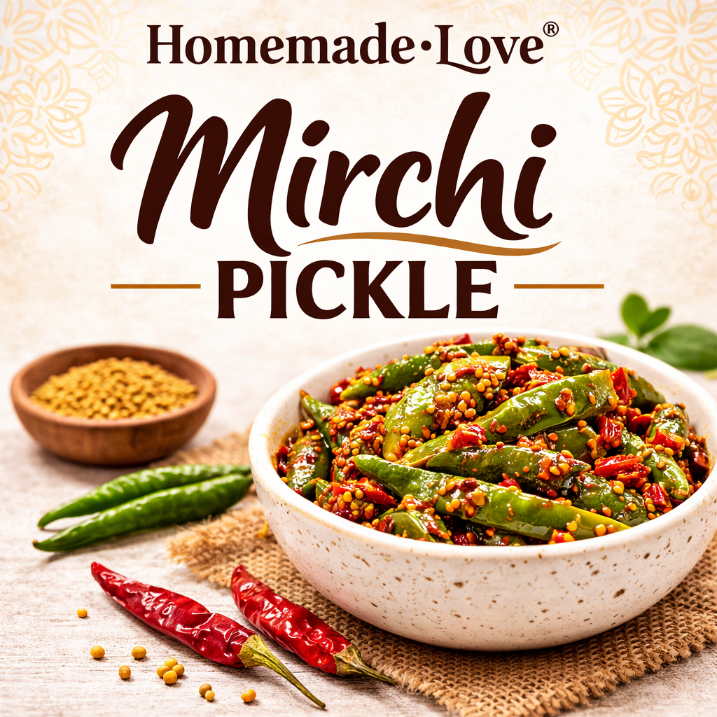 Homemade Hari Mirchi Pickle | Traditional Indian Green Chilli Achar