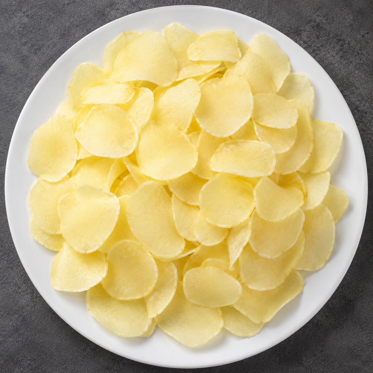 Ready To Fry Aloo Wafers | Premium Potato Fryums | Crispy Homemade Snacks