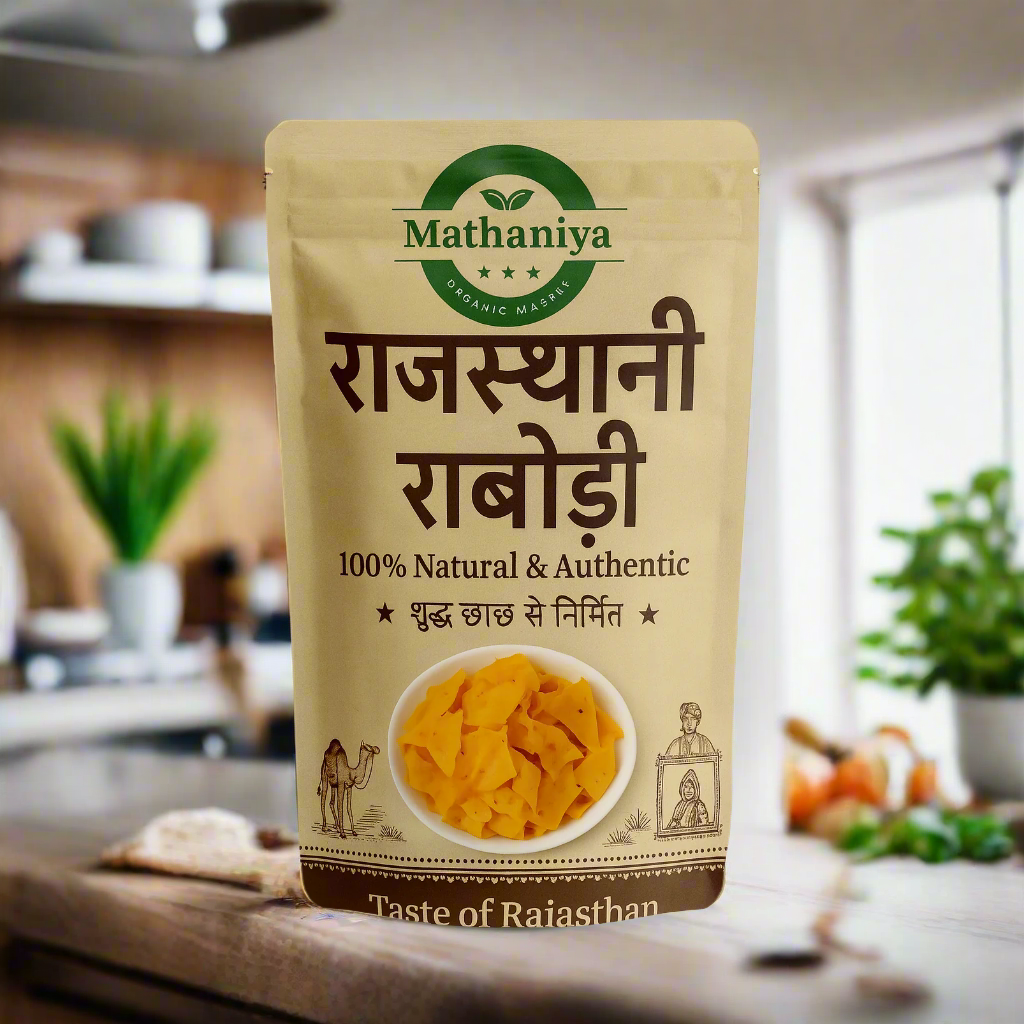 Mathaniya Rajasthani Rabodi Traditional Dried Buttermilk Snack (राबोड़ी) 100% Natural