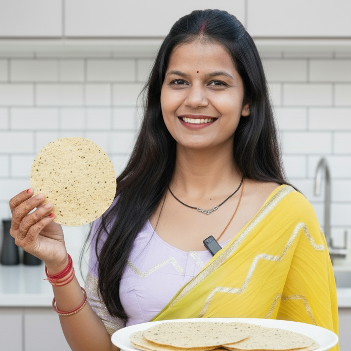 Khichiya Papad | Traditional Rajasthani Rice Papad
