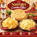नवरात्रि व्रत स्पेशल Aloo Papad, Aloo Wafers & Aloo Papdi COMBO